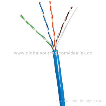 UTP Cat5e Cable with PVC and LSZH Jacket, Supports OEM, Customized Services Provided